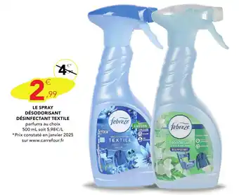 Stokomani FEBREZE Le spray désodorisant désinfectant textile offre