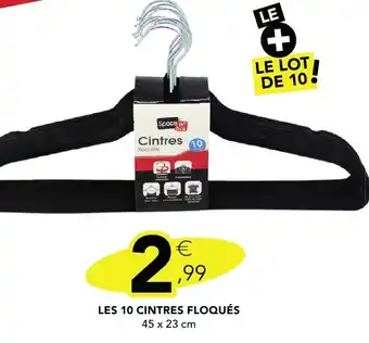 Stokomani Les 10 cintres floqués offre