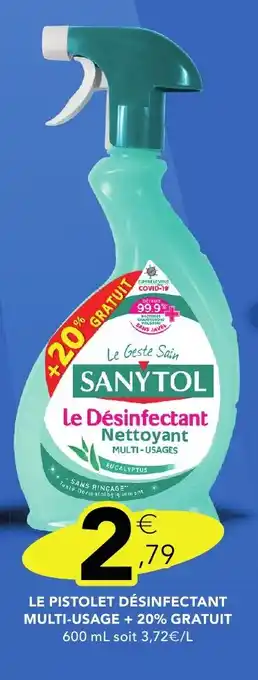 Stokomani SANYTOL Le pistolet désinfectant multi-usage + 20% gratuit offre