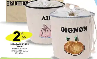 Stokomani Le sac à oignons ou ails offre