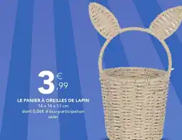 Stokomani Le panier à oreilles de lapin offre