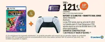 E.Leclerc Ratchet & Clank Ps5 + Manette Dual Sense offre