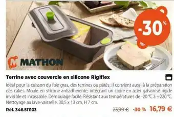 Terrine Avec Couvercle En Silicone Rigiflex