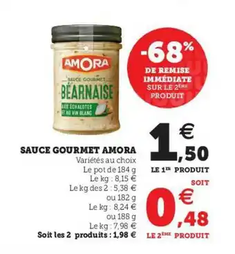 U Express Sauce Gourmet Amora offre