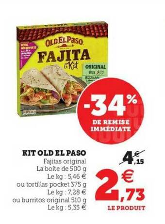 U Express Kit Old El Paso offre