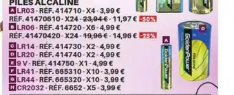 Shopix Piles Alcaline offre