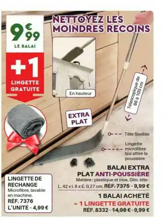 Shopix Balai Extra Plat Anti-poussière offre