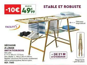 Shopix Séchoir à Linge Imitation Bois offre