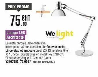 Plein ciel Lampe Led Architecte Welight offre