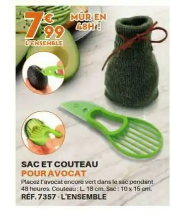 Shopix Sac Et Couteau Pour Avocat offre