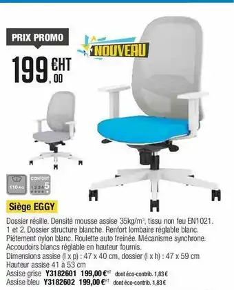 Plein ciel Siège Eggy offre