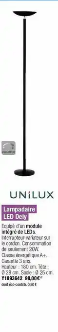 Plein ciel Lampadaire Led Dely Unilux offre