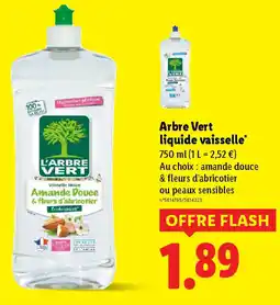 Lidl Arbre Vert liquide vaisselle offre