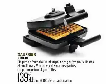 Culinarion Gaufrier Frifri offre