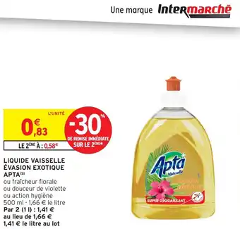 Intermarché Liquide vaisselle évasion exotique apta offre