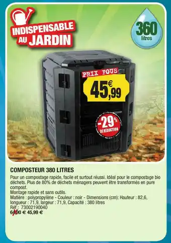 Composteur 380 Litres
