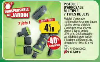 Pistolet D'arrosage Multiple 7 Types De Jets