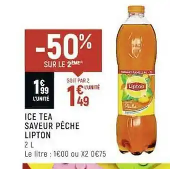 Casino Shop Ice Tea Saveur Pêche Lipton offre