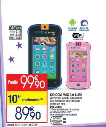 Kidicom Max 3.0 Bleu