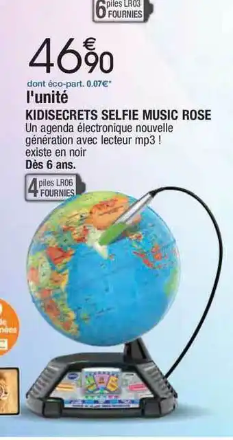 Migros Kidisecrets Selfie Music Rose offre