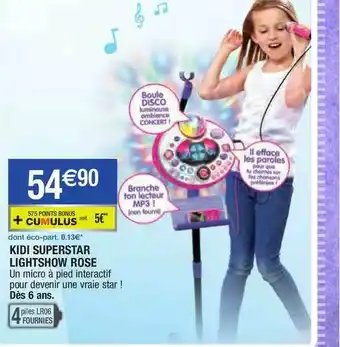 Migros Kidi Superstar Lightshow Rose offre