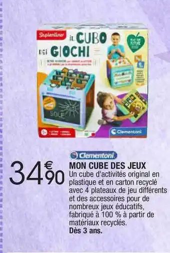 Mon Cube Des Jeux Clementoni