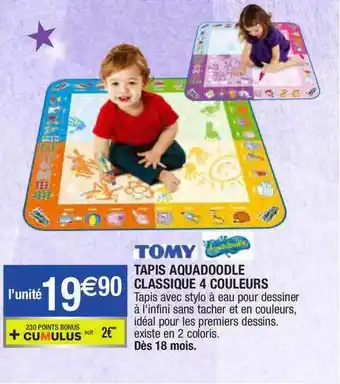 Migros Tapis Aquadoodle Tomy offre