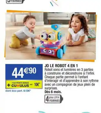 Migros Jo Le Robot 4 En 1 offre