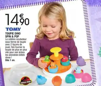 Migros Toupie Dino Spin & Pop Tomy offre