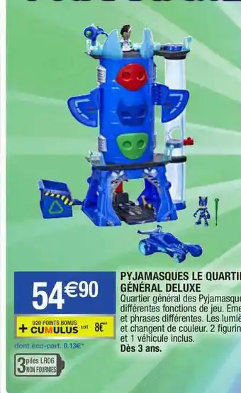 Migros Pyjamasques Le Quartier Général Deluxe offre