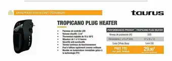 Ciffréo Bona Chauffage Soufflant Céramique Tropicano Plug Heater offre