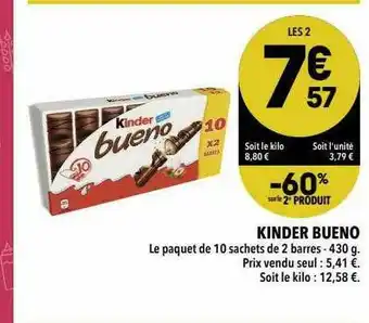 Supeco Kinder Bueno offre
