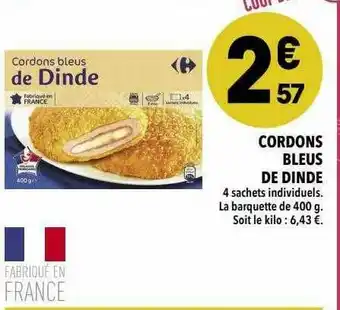 Supeco Cordons Bleus De Dinde offre