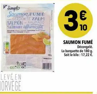 Supeco Saumon Fumé offre