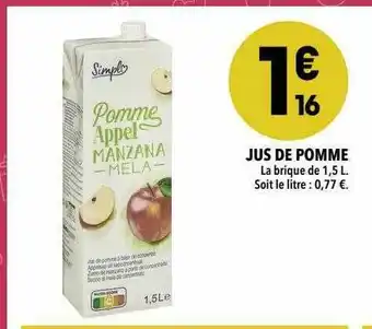 Supeco Jus De Pomme offre
