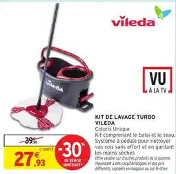 Intermarché Kit de lavage turbo vileda offre