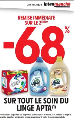 Intermarché Sur tout le soin du linge apta offre