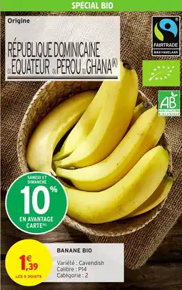 Intermarché Banane bio offre