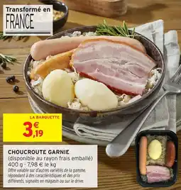 Intermarché Choucroute garnie offre