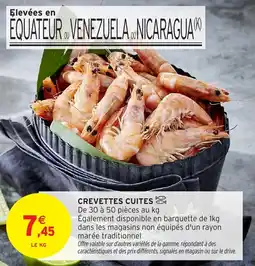 Intermarché Crevettes cuites offre