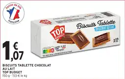 Intermarché Biscuits tablette chocolat au lait top budget offre