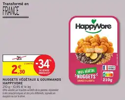 Intermarché Nuggets végétaux & gourmands happyvore offre