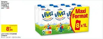 Intermarché Lait viva vitamine candia offre