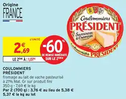 Intermarché Coulommiers président offre