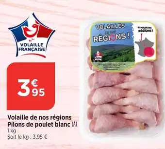 Bi1 Volaille de nos régions Pilons de poulet blanc offre