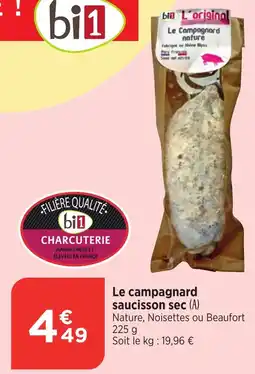 Bi1 Le campagnard saucisson sec offre