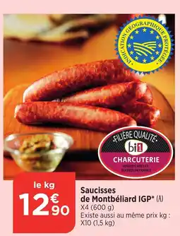 Bi1 Saucisses de Montbéliard IGP offre