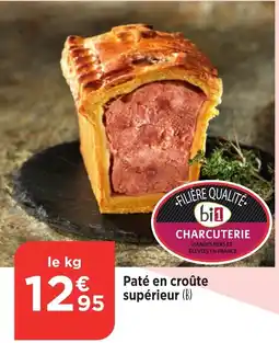 Bi1 Paté en croûte supérieur offre