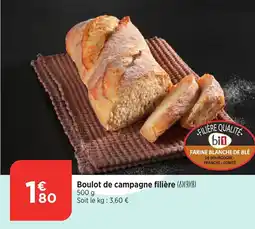 Bi1 Boulot de campagne filière offre