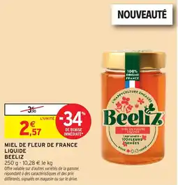 Intermarché Miel de fleurs liquide beeliz offre